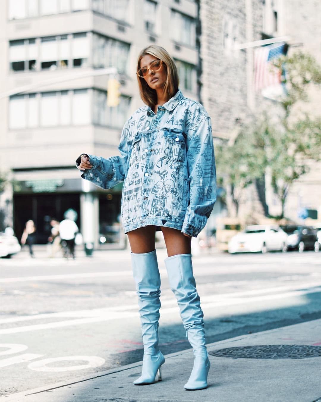 Thigh-High Boots And 15 Catchy Street Style Outfits