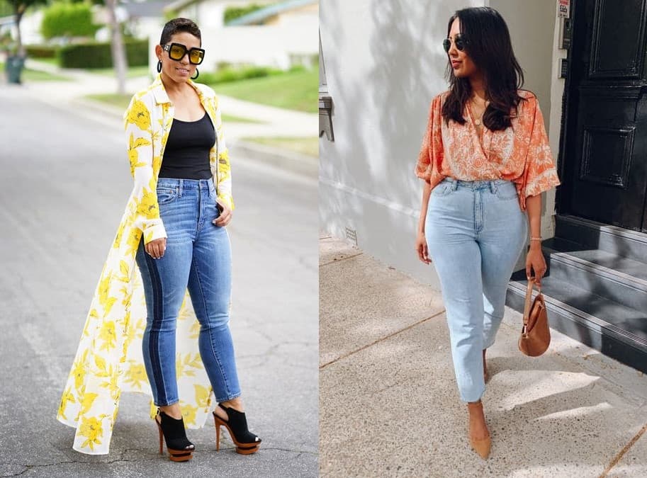 Spring jeans outfits