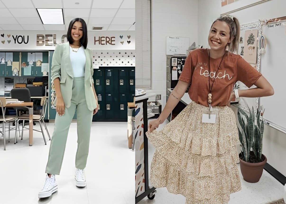 Spring teacher outfits