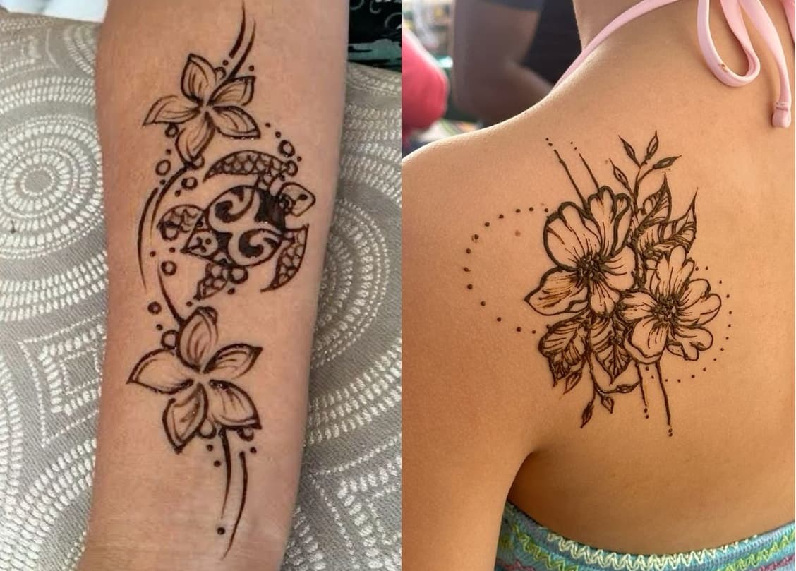 summer henna tattoos