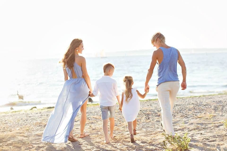 Simple Baby Blue And White Combo