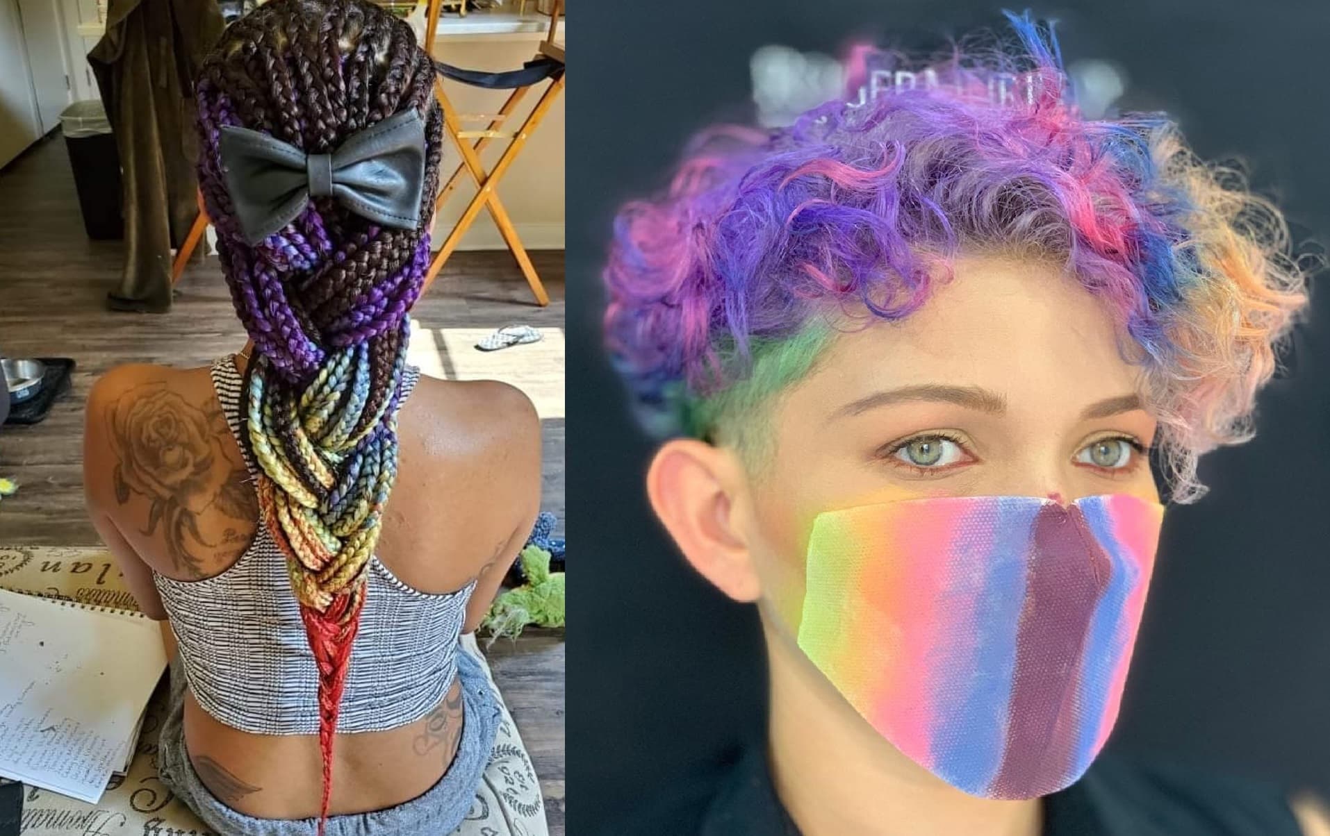 16 Mesmerizing Rainbow Hairstyles To Brighten The Day