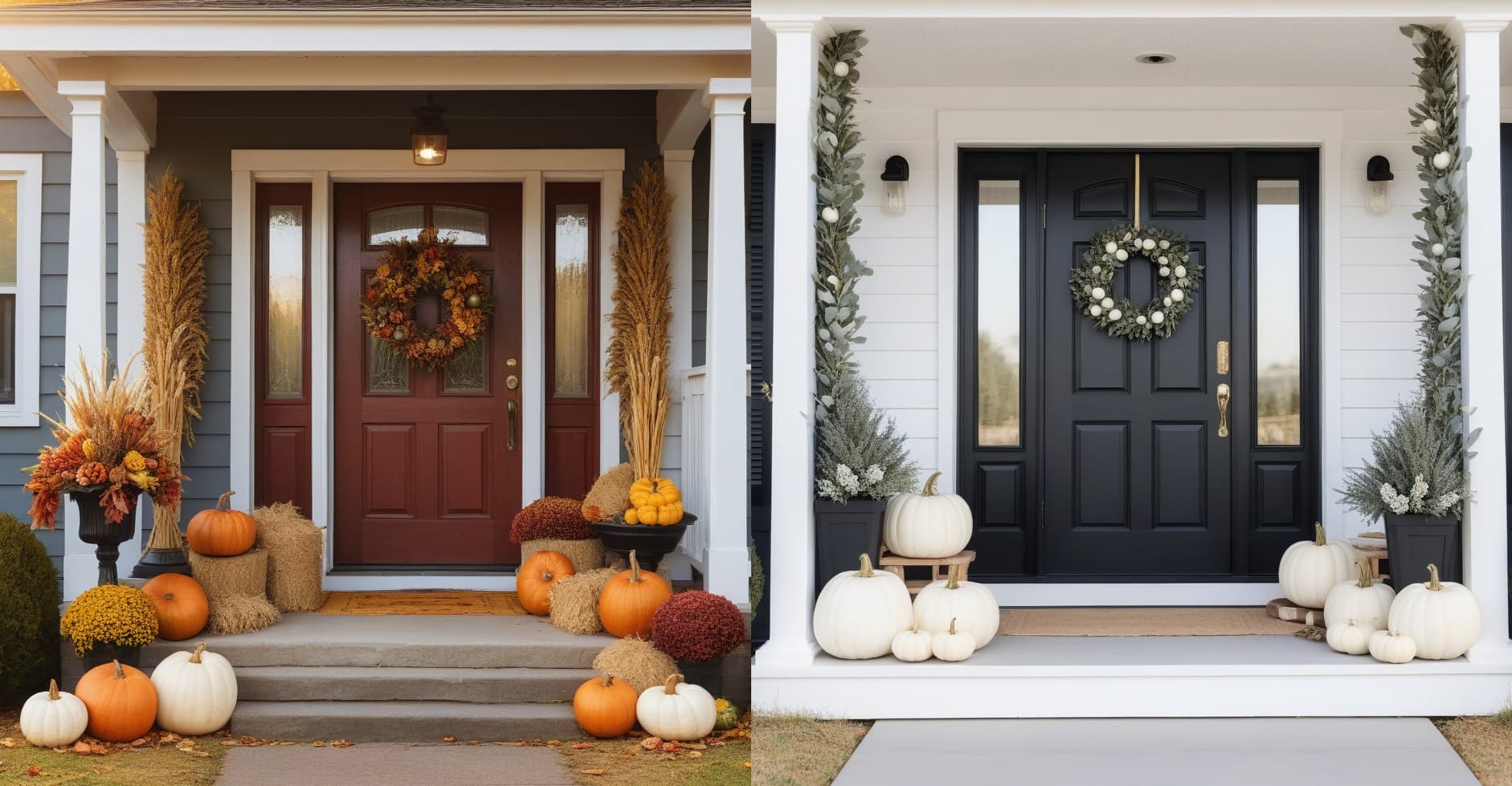 fall porch decor