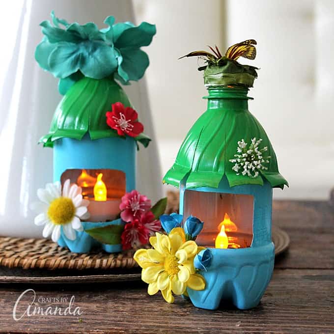 diy bottles plastic bottle fairy house night lights craftsbyamanda