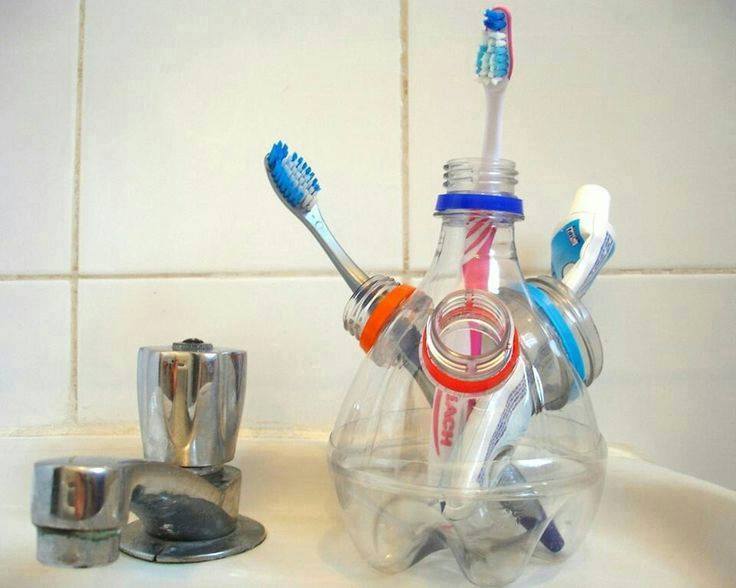 diy bottles toothbrush holder repurposed plastic soda bottle thehomesteadsurviva