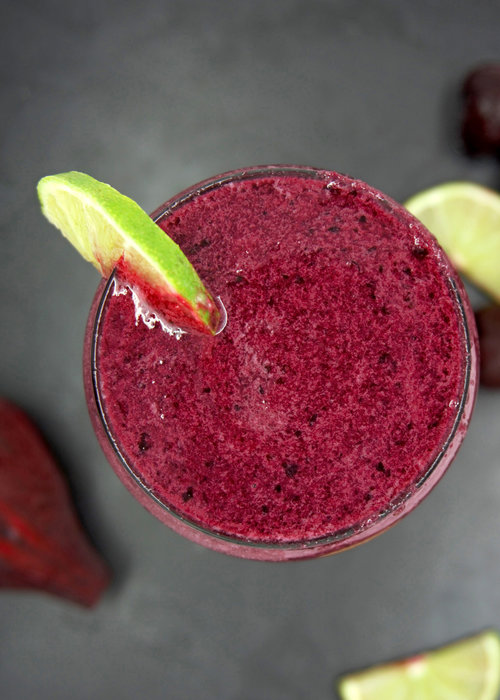 fruit smoothie beet cherry and lime immunity boosting smoothie vegan paleo justbeetit