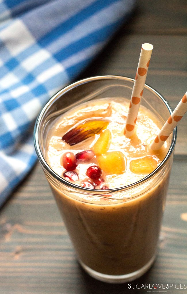 fruit smoothie cantaloupe peach chia smoothie sugarlovespices