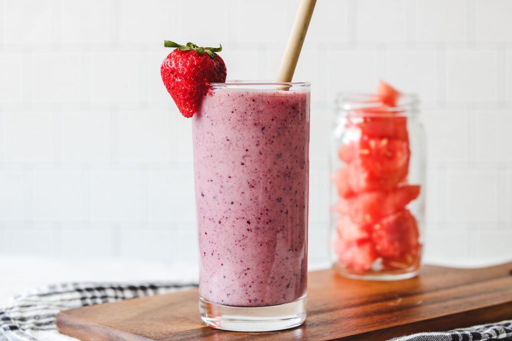 fruit smoothie mixed berry watermelon smoothie okonomikitchen