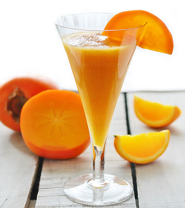 fruit smoothie persimmon orange smoothie kitchennostalgia