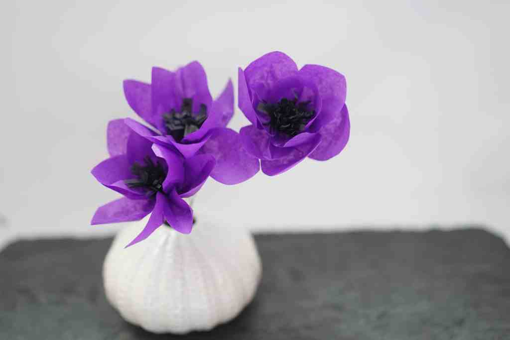 paper flowers diy easy anemone paper flower domesticheights