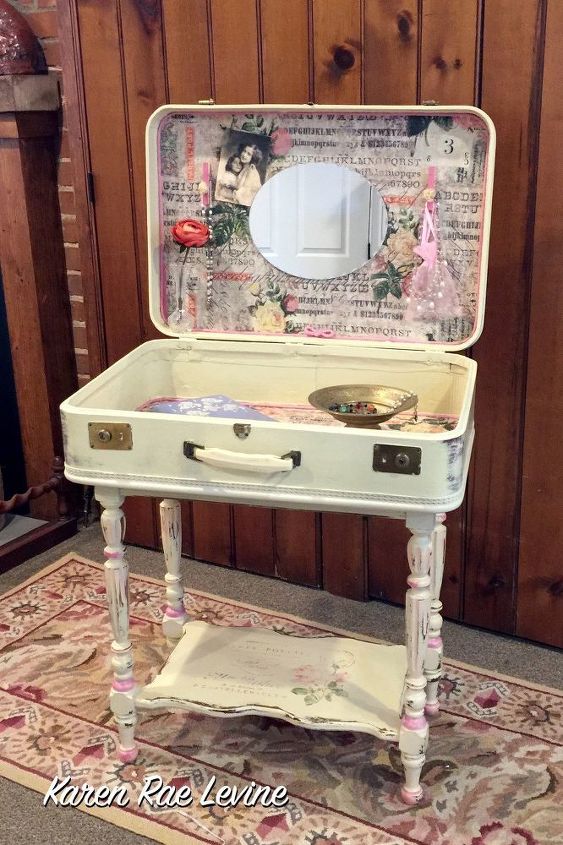 DIY Make up Vanity Suitcase hometalk.