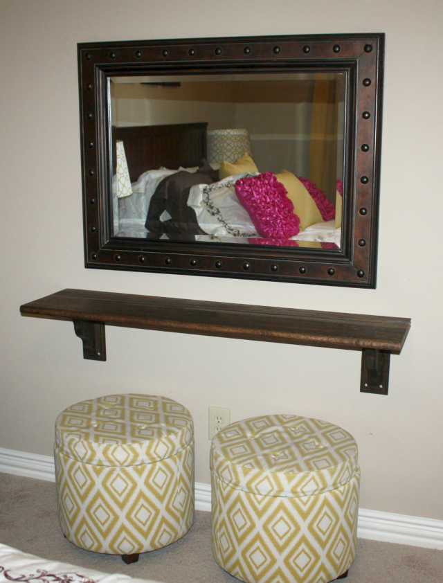 DIY Make up Vanity Wall Vanity denisedesigned.