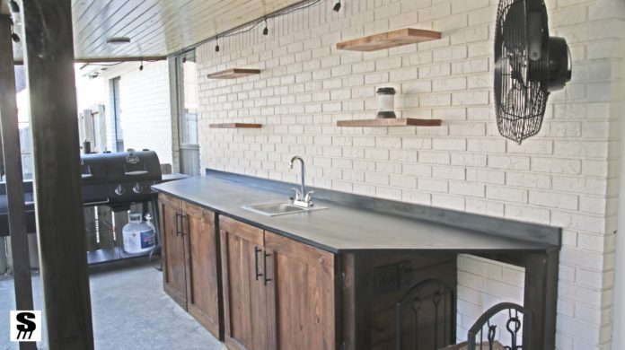 DIY Outdoor Kitchen complete with logo 696x390 1