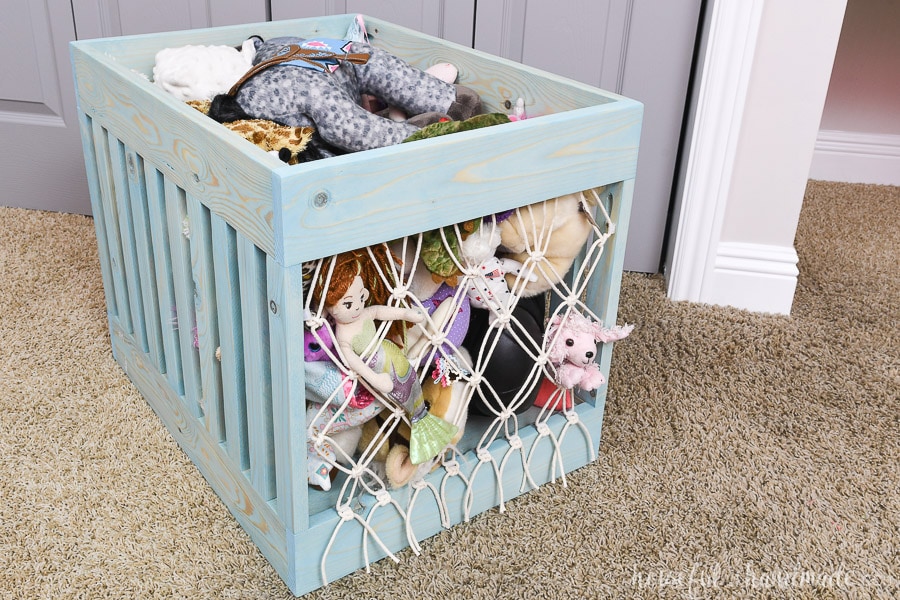 diy storage for stuffed animals