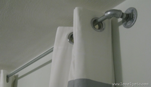 DIY curtain rods diy industrial curtain rod lovelyetc