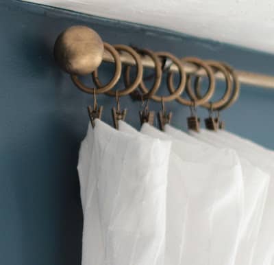 DIY curtain rods with ping pong balls shineyourlightblog
