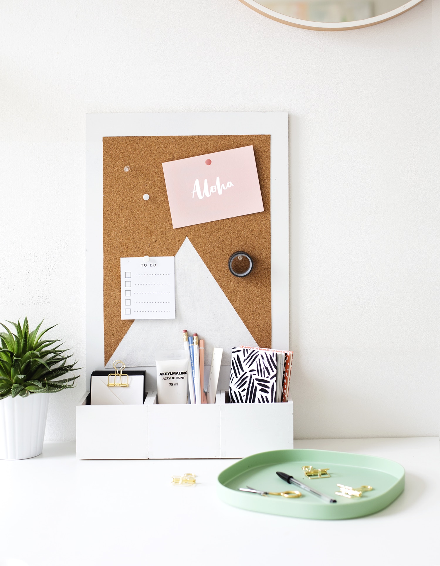 DIY desk sugarandcloth