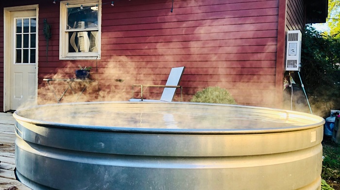 DIY hot tub propane stock tank hot tub stocktankpool.