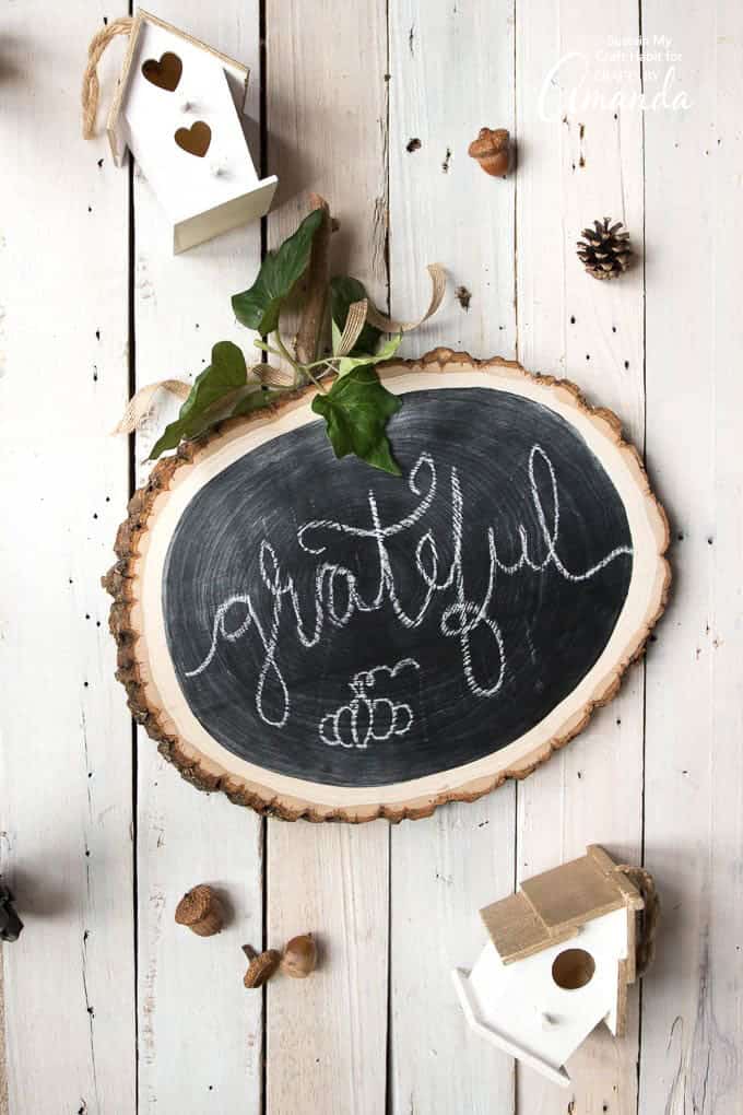 Fall Deco Chalkboard DIY