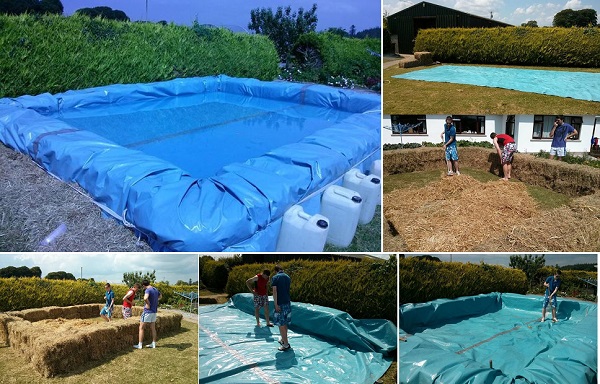bale hay swimming pool 6