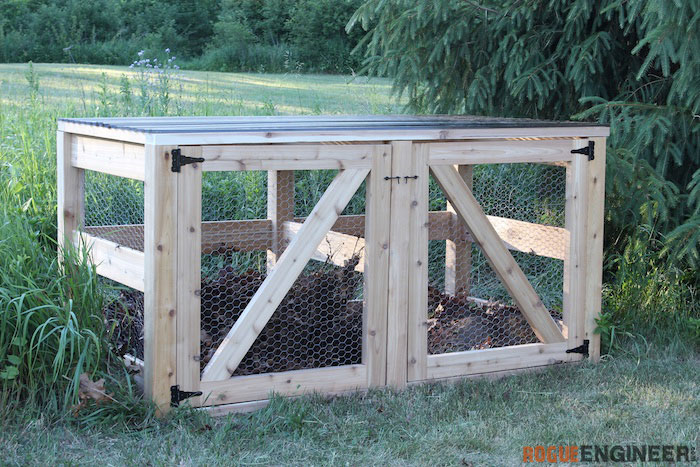 compost bin diy double compost bin plans rogueengineer