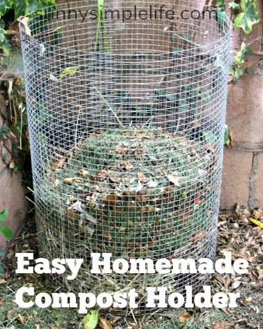 compost bin rolling chicken wire compost holedr sunnysimplelife