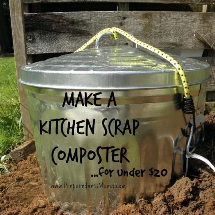 compost bin rolling kitchen scrap composter with worms preparednessmama