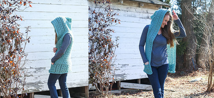 crochet projects for adults winnie hooded vest crochet pattern for beginner lifeandyarn