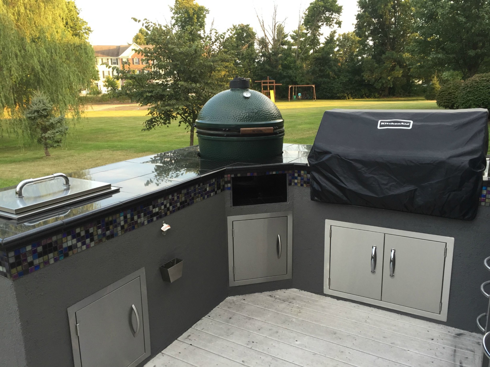 diy backyard kitchen 40