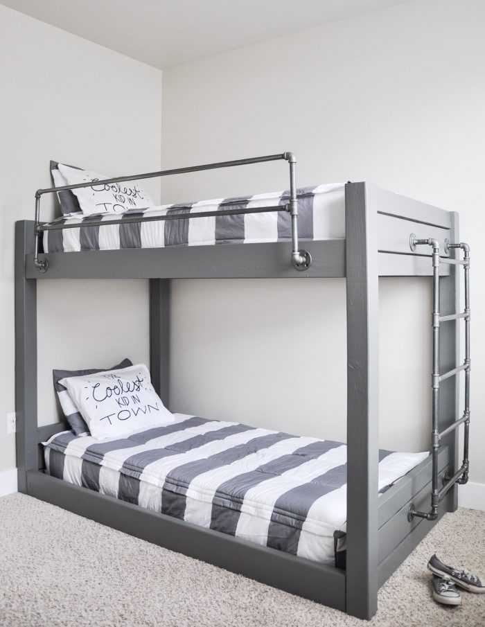 diy bed frame diy industrial bunk bed free cherishedbliss