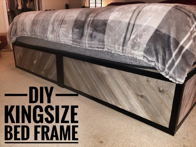 diy bed frame kingsize bed frame hive