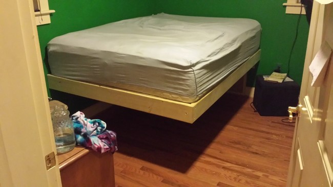 diy bed frame wall mounted bed frame boredomtherapy