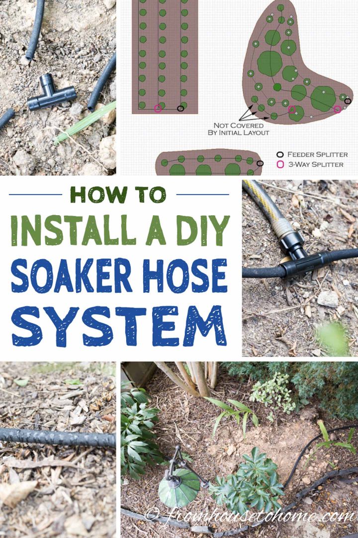 diy irrigation system install soaker hoses fromhousetohome