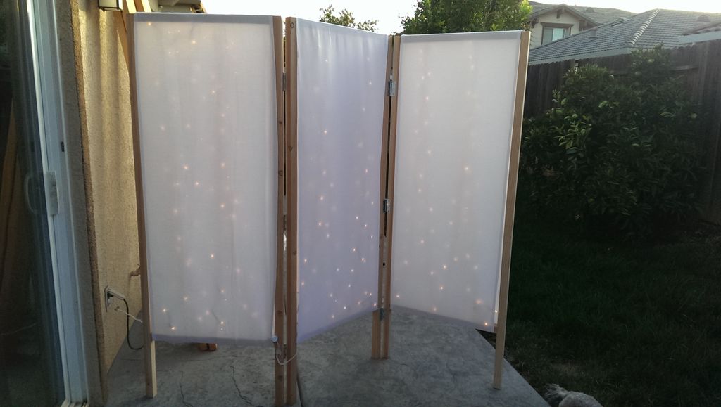 diy room divider Lighted Room Divider Privacy Screen .instructables