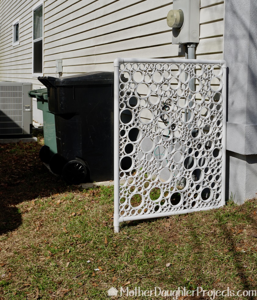 diy room divider privacy screen cuttings pvc pipe motherdaughterprojects