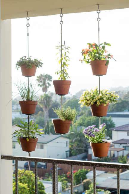 hanging planters clay pots vertical hanging garden thehorticult