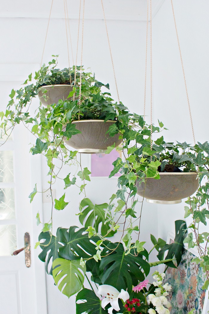 hanging planters sifter to planter lanaredstudio