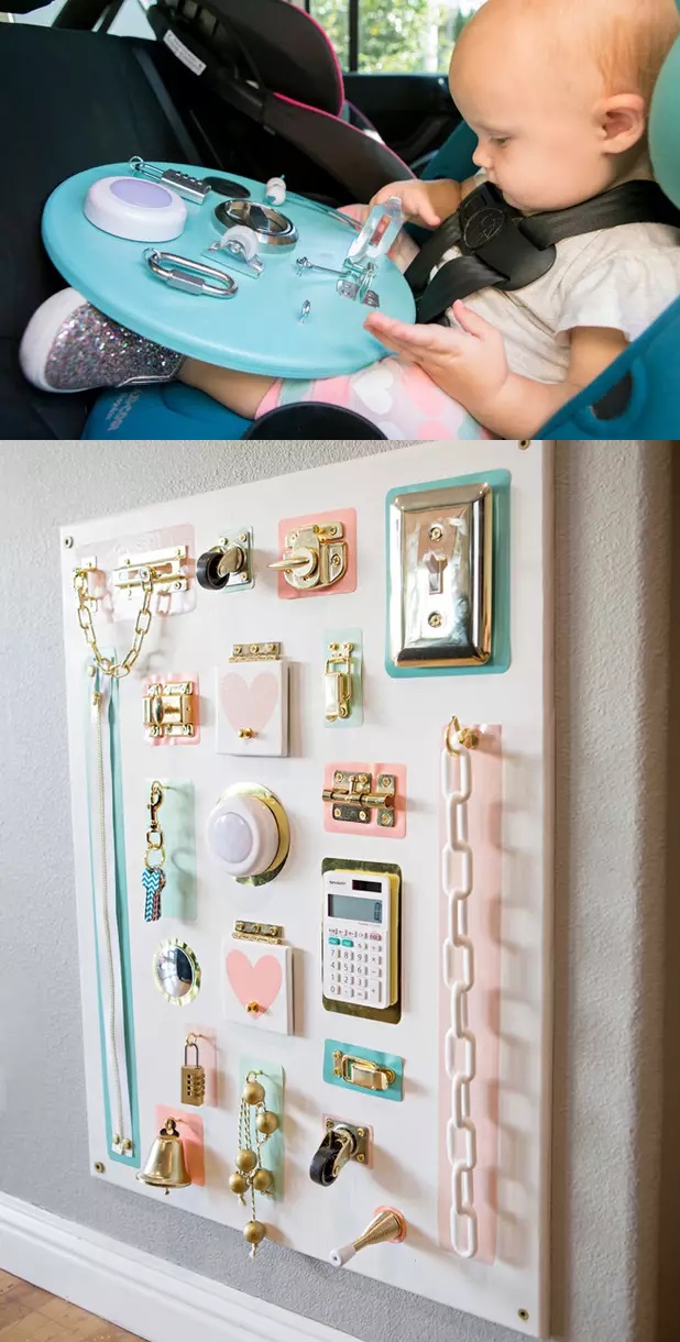 ST DIY toddler busy board fiskars diy toosssls somethingturquoise