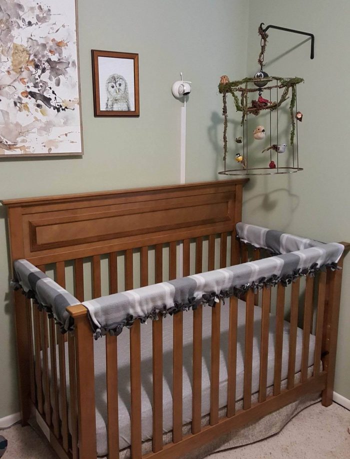 baby teething baby crib rail cover diy no sew factualfairytale