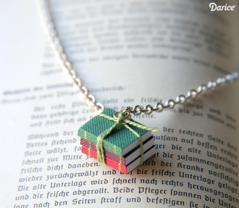 book necklace diy Darice 1