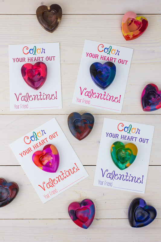 crayon ideas handmade valentines heart shaped crayons thenerdswife.