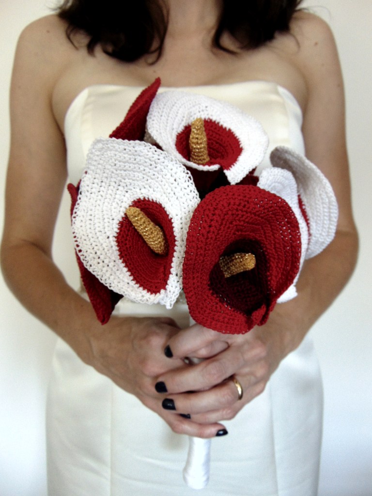 crochet crafts crochet pattern for calla lily bouquet cityfarmhousestudio
