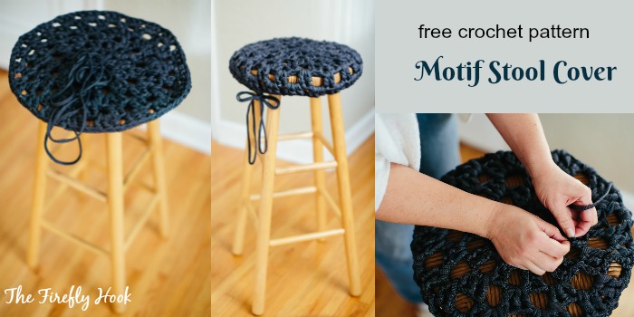 crochet crafts motif stool cover free crochet pattern myhobbyiscrochet
