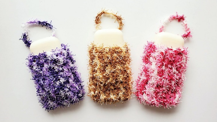 crochet crafts ribbon how to crochet exfoliating soap bag handmadebyraine