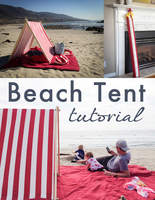 diy beach hacks beach tent getawaytoday