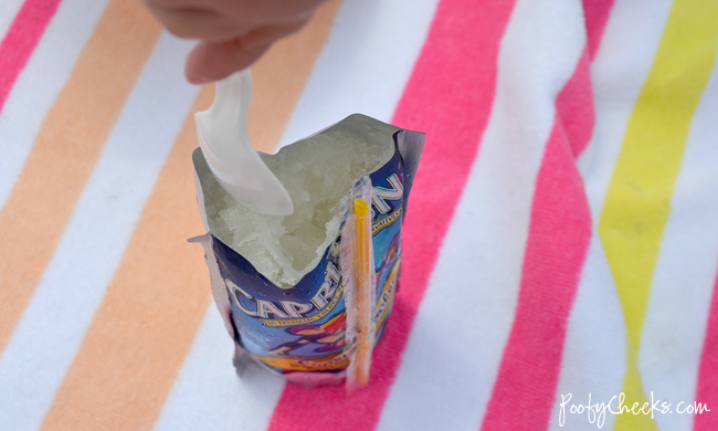 diy beach hacks capri sun slushie poofycheeks