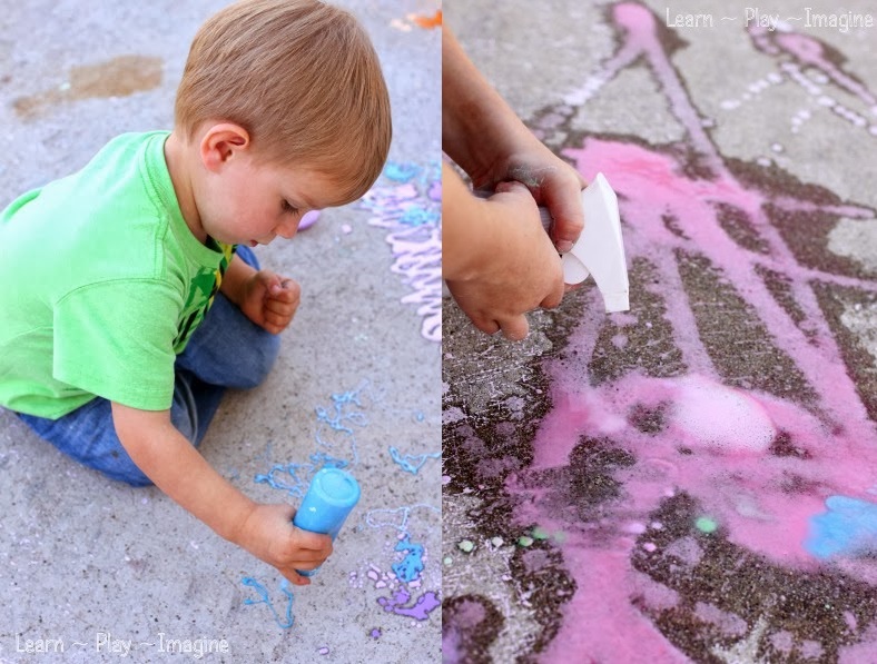 diy chalk erupting chalk learnplayimagine