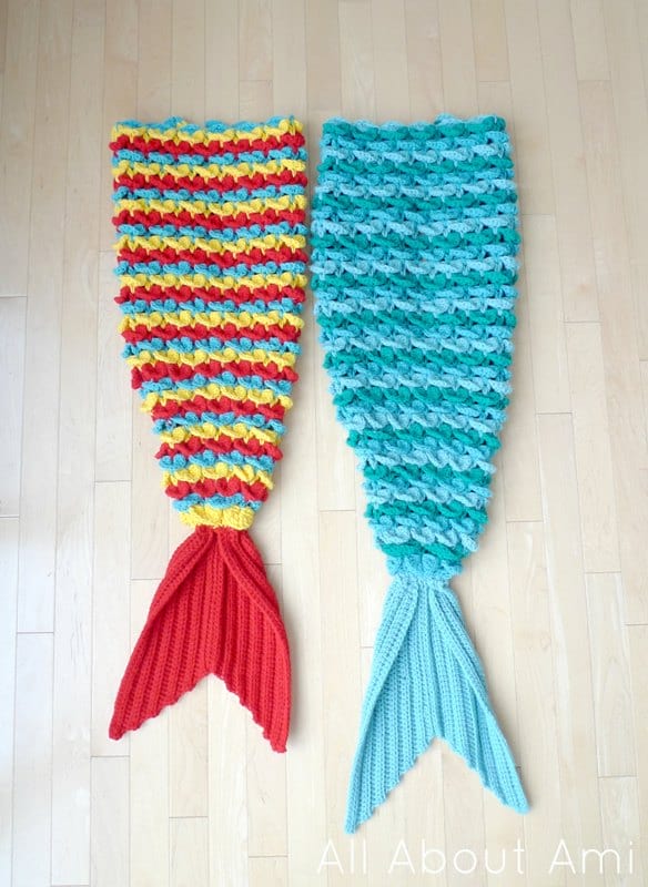 diy crochet kids drocodile stitch mermaid tail blanke allaboutami