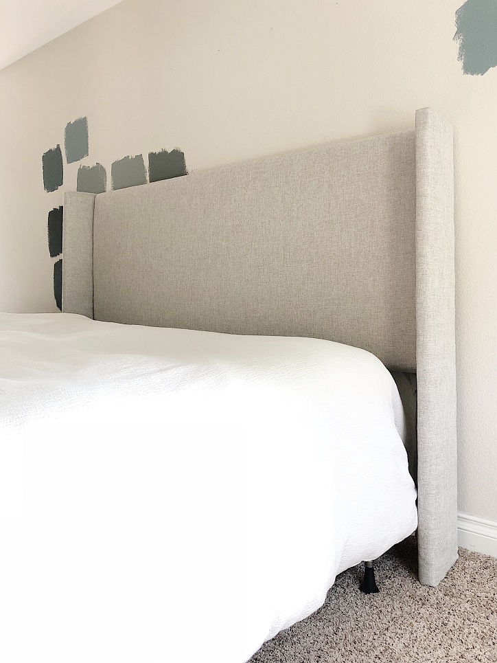 diy headboard upholstered wingback headboard angelarosehome