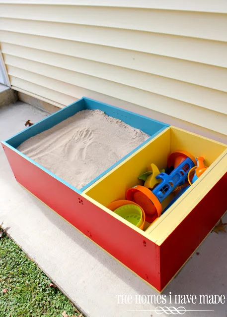 diy sandbox sandbox bookcase thehomesihavemade